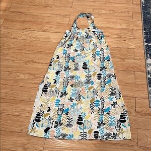 Floral Halter Maxi Dress - Multicolor